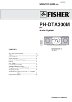 Fisher PHDTA-300-M - Service Manual